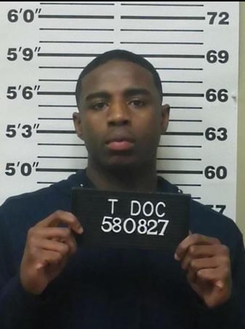 Justin Johnson, aka Straight Drop's, full mugshot is released after he begins life sentence for Young Dolph's murder
