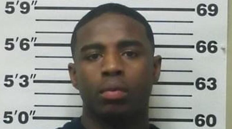 Straight Drop mugshot after sentencing for Young Dolph's murder.