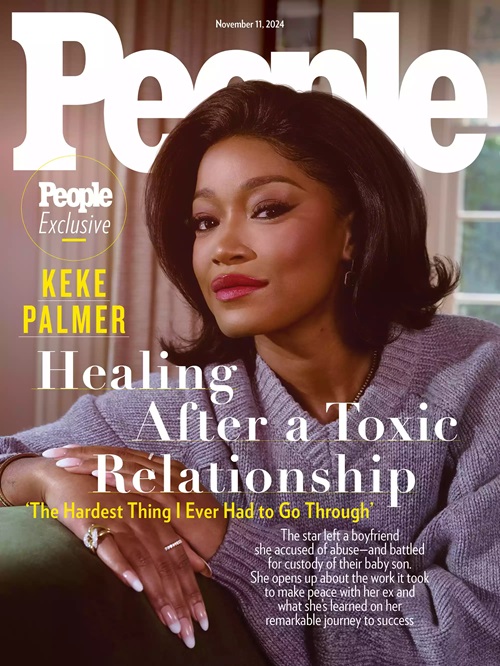 Keke Palmer on the cover of People, detailing her relationship with Darius Jackson.