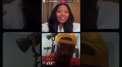 Nicki Minaj and Ray J on Instagram Live, addressing past controversies.