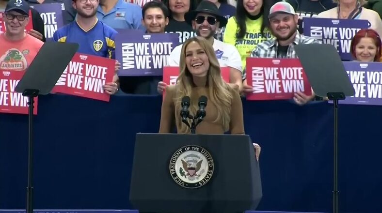 Jennifer Lopez speaks at Kamala Harris rally in Las Vegas, motivating the crowd to vote in the upcoming election.