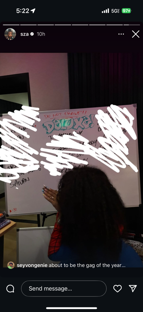 SZA Teases “SOS” Deluxe Album Tracklist