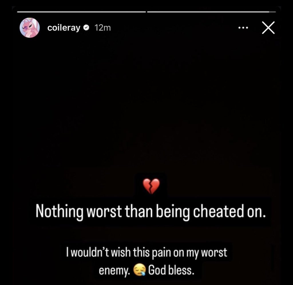 Coi Leray reveals that Trippie Redd cheated on her while pregnant