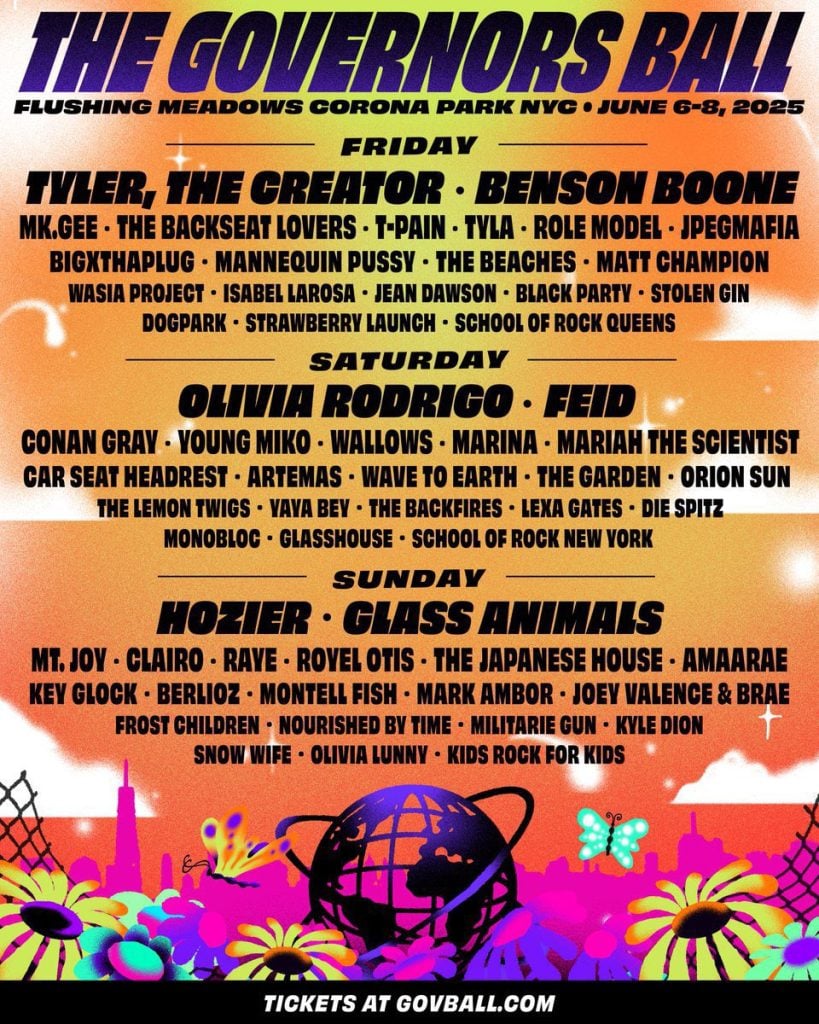 Tyler, The Creator and more included in Governors Ball lineup
