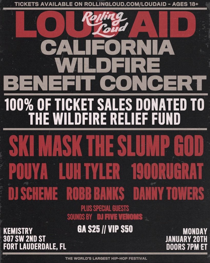 Rolling Loud To Host Concert for LA Wildfire Relief