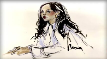 Rihanna's court room sketch in A$AP Rocky trial revealed