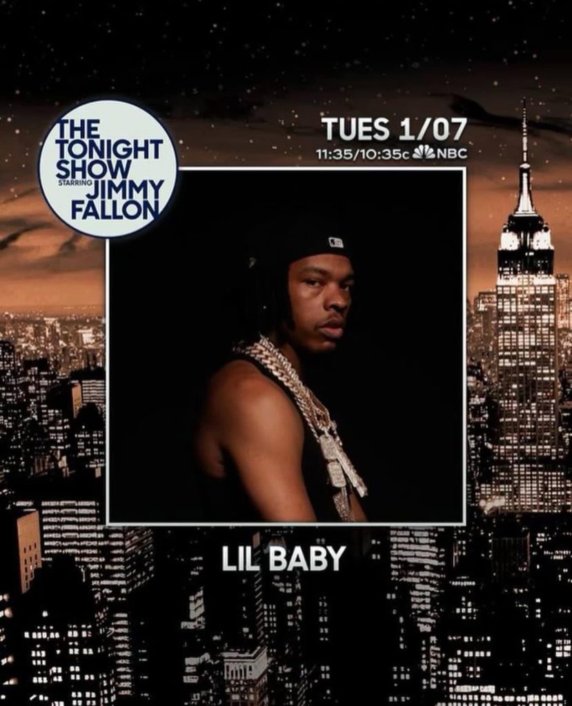Lil Baby to perform on “The Tonight Show” on January 7
