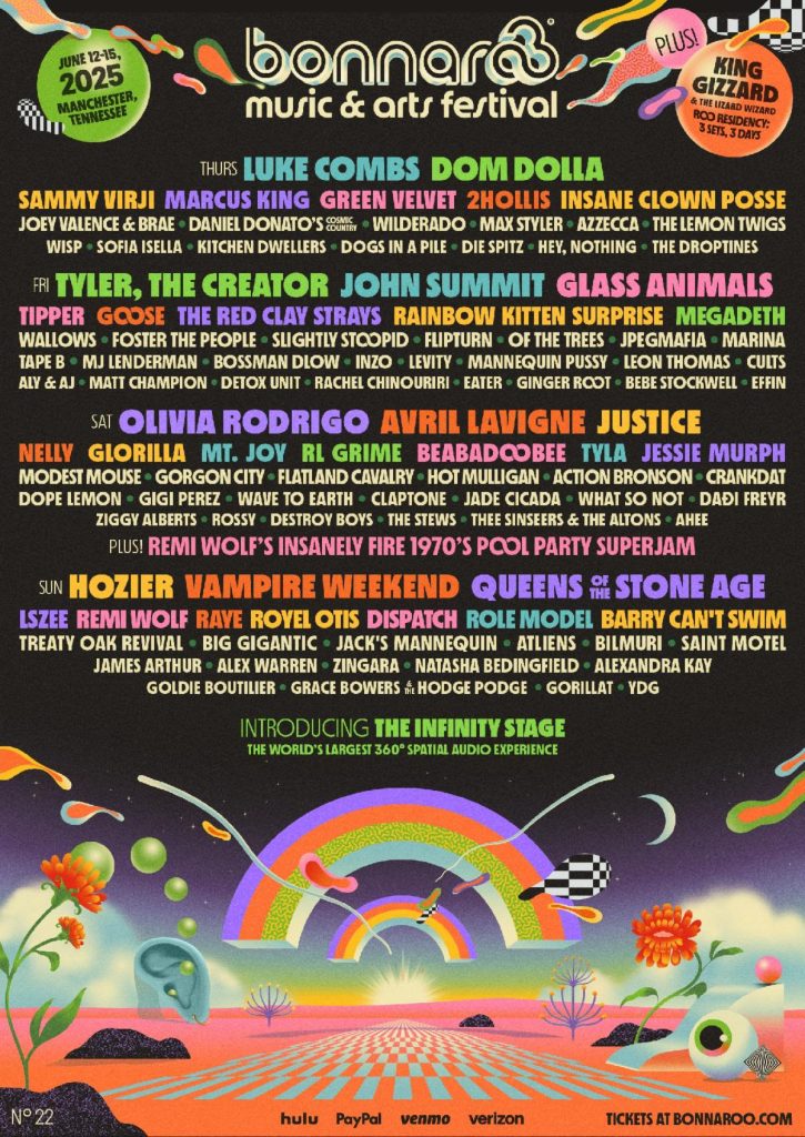 Bonnaroo reveals lineup for 2025 festival