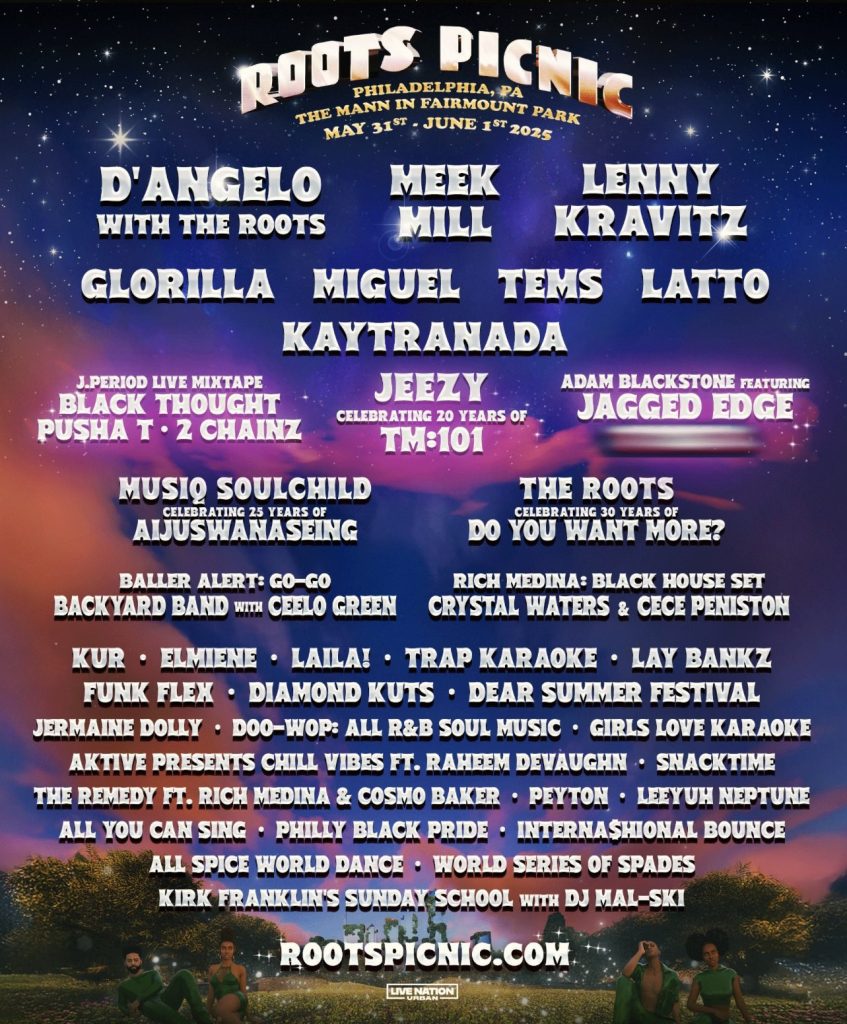 Roots Picnic to feature D'Angelo, GloRilla, and more