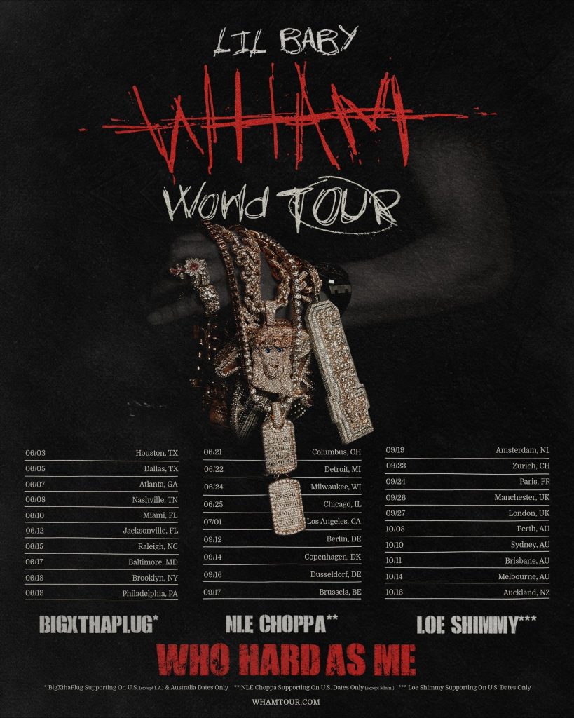 Lil Baby releases dates for WHAM World Tour