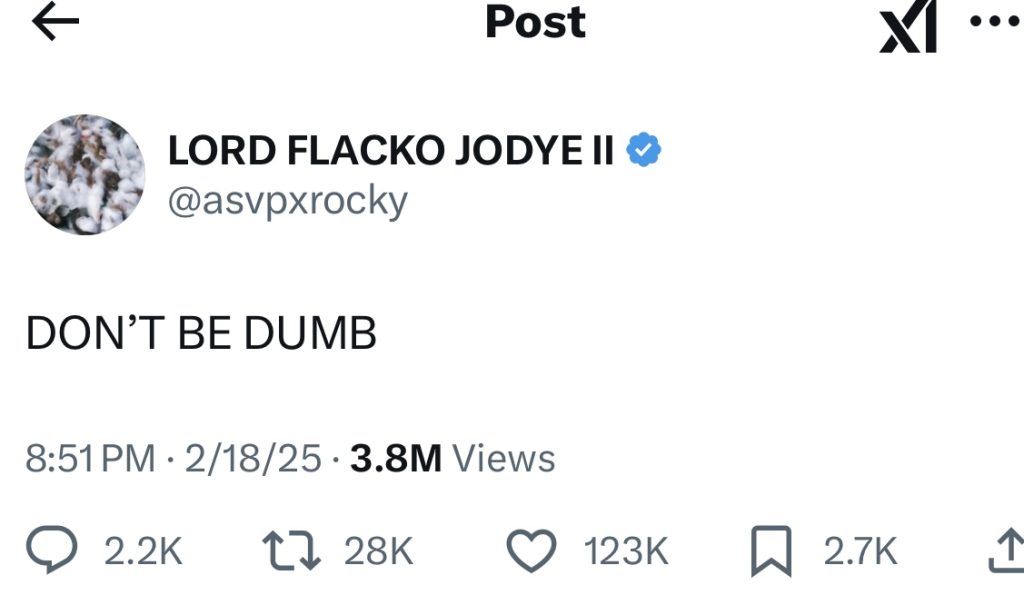 A$AP Rocky teases new “Don’t Be Dumb” album again
