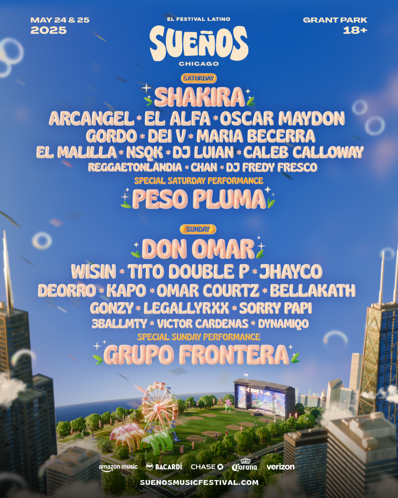 Shakira, Peso Pluma and more to headline Sueños in Chicago