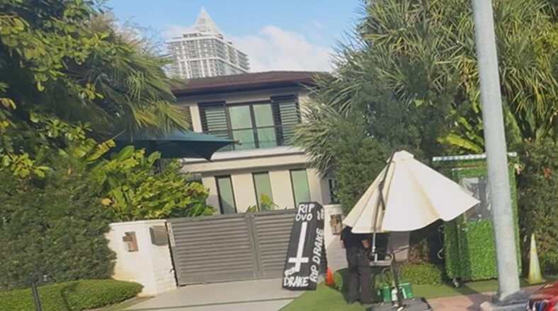 DJ Khaled joins 6ix9ine as the latest hip hop figure to have a coffin sent to his home. The one sent to Khaled reads "RIP OVO."