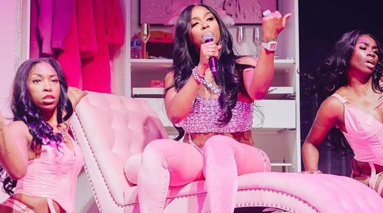 Kash Doll performing in Philadelphia on "The Last Doll Tour"