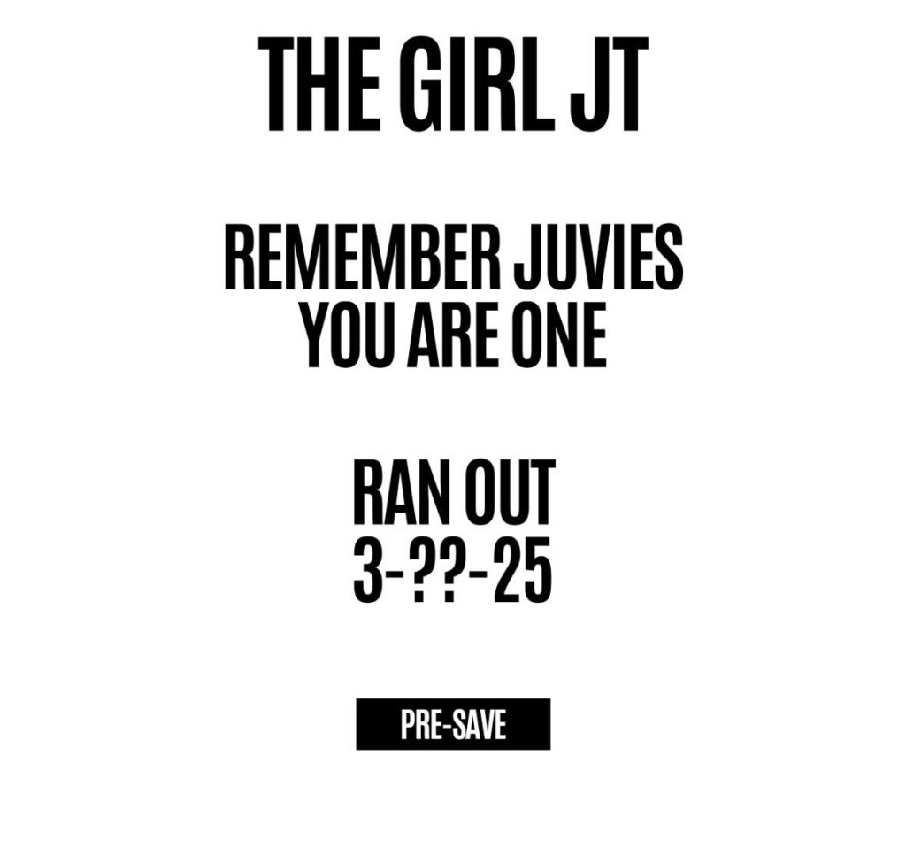 JT teases "Ran Out" single's release date