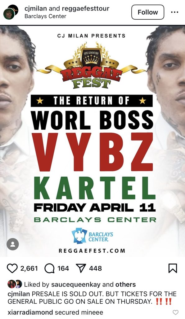 Vybz Kartel To Headline U.S. Show in Over 20 Years