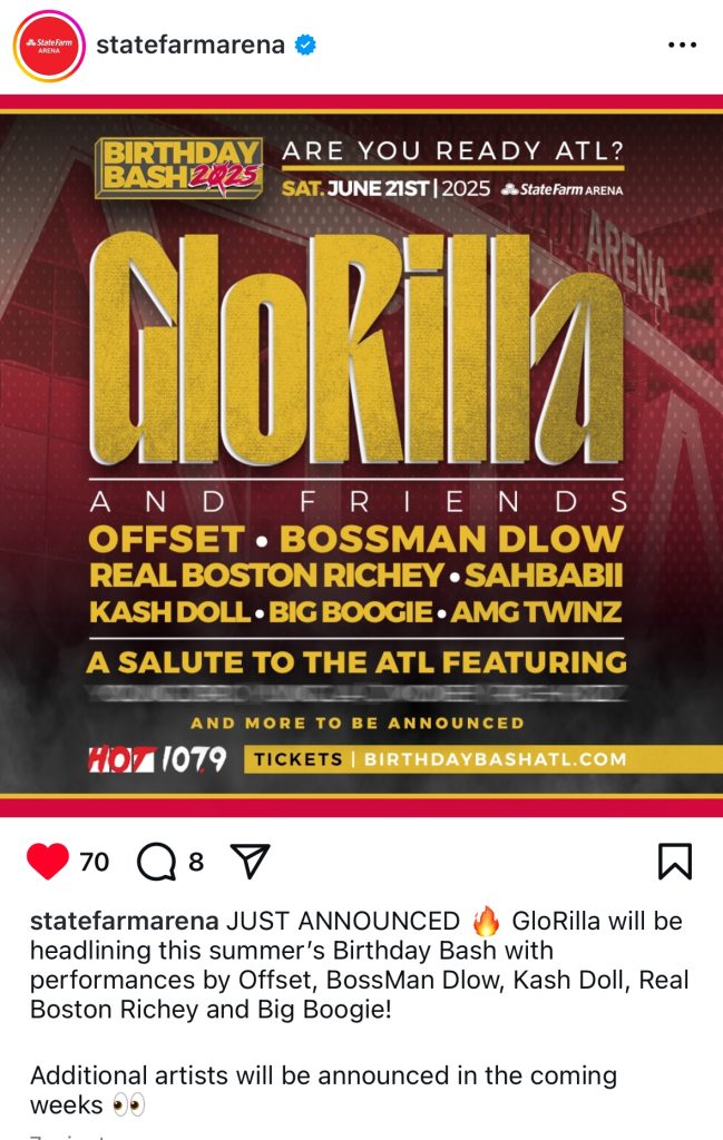 GloRilla to headline Hot 107.9 Birthday Bash concert in Atlanta 