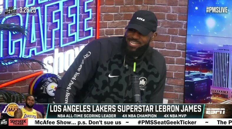 LeBron James compares Stephen A. Smith talking about him to Taylor Swift being on tour on "The Pat McAfee Show."