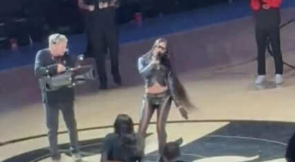 Lakeyah performs at Sixers vs Hawks Game