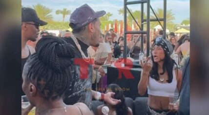 Chris Brown and Karrueche's friendly encounter at Coachella has people pushing them back together on social media.