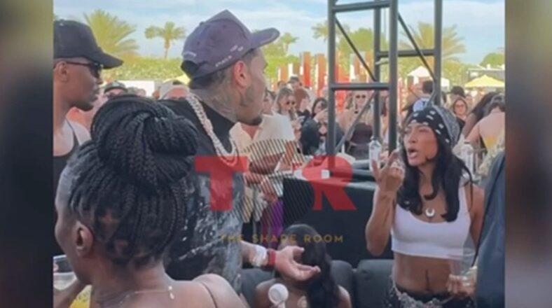 Chris Brown and Karrueche's friendly encounter at Coachella has people pushing them back together on social media.