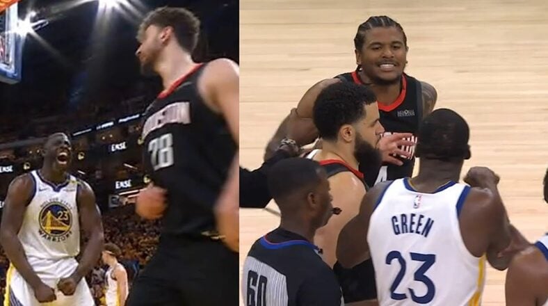 Draymond Green got into it with Jalen Green, last night. As the Warriors were on their way to a Game 3 home win, he told Jalen Green to go paint his nails.