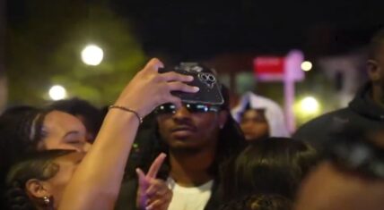 Duke Dennis did his vlog in DC and he was immediately flooded by a sea of women.