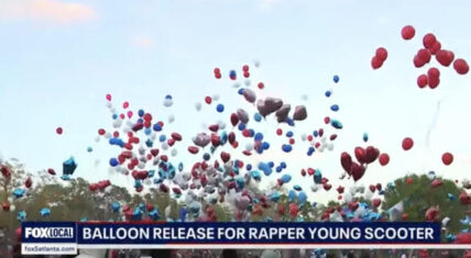 Young Scooter tribute held in Atlanta with balloon release