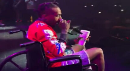 Sauce Walka performs in wheelchair after surviving shooting
