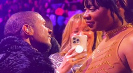 Usher gave this woman in London the time of her life, at O2, when he sang "There Goes My Baby" to her.