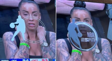 The Knicks went into Detroit, won Game 4, and took a 3-1 lead in their first round playoff series. However, the casual fans want to know who this woman is.
