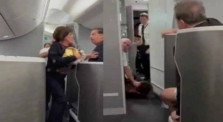 An American Airlines flight heading to New York had a near-fatal distraction, as one woman decided to invade the cockpit.