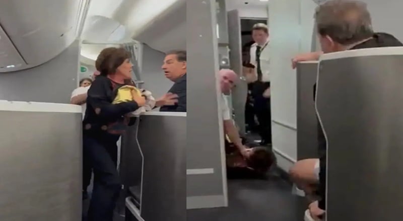 An American Airlines flight heading to New York had a near-fatal distraction, as one woman decided to invade the cockpit.