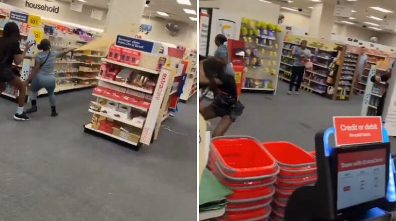 This woman has taken over social media for running up on a woman she had issues with, spraying her with bear mace inside a CVS, and then running off.