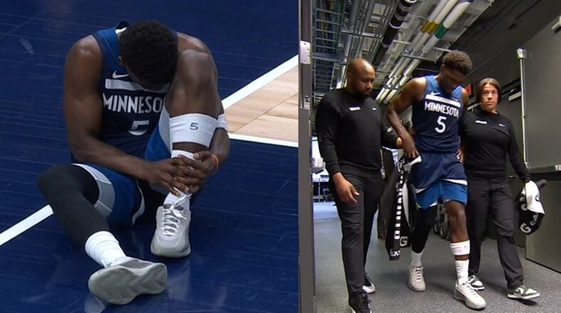 Anthony Edwards injured his ankle in Game 2 of the Minnesota Timberwolves' first round playoff series vs. the Golden State Warriors. In Game 1, Steph Curry injured his hamstring. Now, both teams are without their franchise players.
