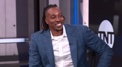 Dwight Howard was brought in to fill in for Shaq, as he and Kenny Smith missed Inside The NBA tonight. Dwight played into his past feud with Shaq and sat in his seat.