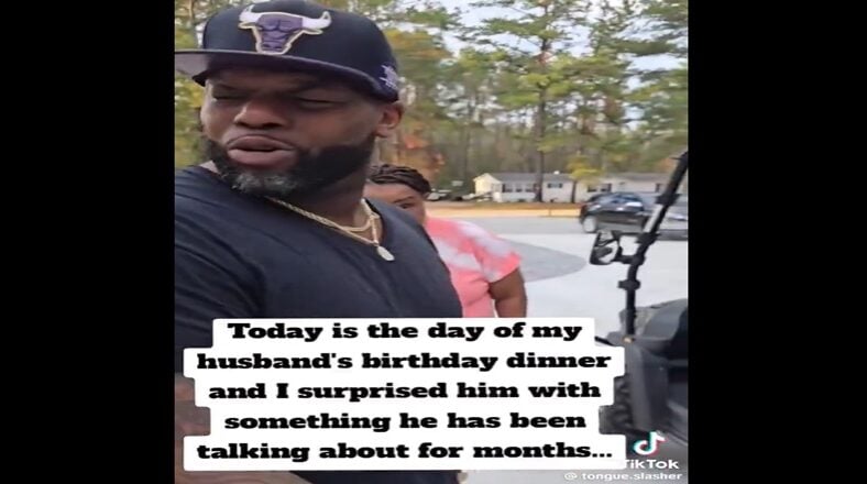 This man is upset because his wife purchased a side-by-side for him that's not the one he wanted. So, he cursed her out, argued with her mother, and tried to end his own surprise birthday party, kicking all of the people out.