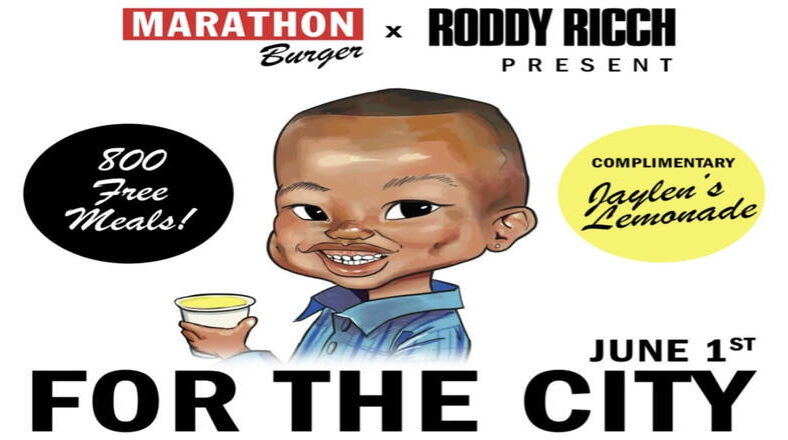 Roddy Ricch & Marathon Burger Unite to Feed LA Community