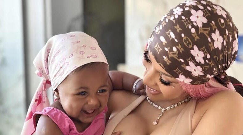Cardi B reveals first photos of daughter Blossom Belle