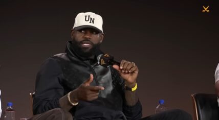 LeBron James picks up his $53 million player option, foregoing his pay cut with the Lakers. This puts an end to the retirement rumors for this season.