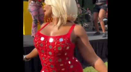 Phaedra Parks received a lot of attention on social media, when she was twerking during the Hot Grill Summer event, when LightSkinKeisha was performing. Keisha stopped performing to hype Phaedra up.