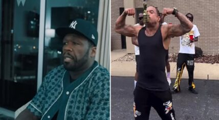 50 Cent has taken to all of his social media platforms to clown Benzino's latest freestyle video in the parking lot.
