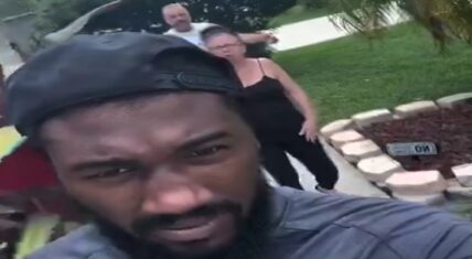 An Orlando salesman made a knock on the wrong door. After that, he became the target of racist threats from a married couple.