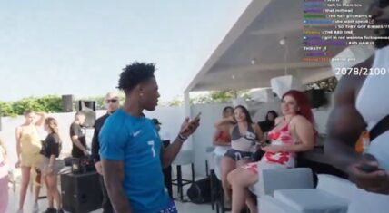 IShowSpeed was doing his stream in Greece, when one of his fans commented that his wife was out there in the background. The man said she told him she was going on a business trip to Italy.