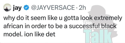 Jay Versace took to X and vented his thoughts about the modeling industry. However, the fans have turned on him over what he's said,