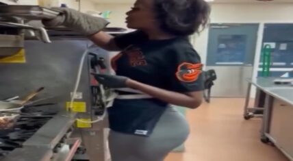 A woman in Baltimore was showing off a plate of food she cooked. However, when the video hit social media, the fans were concerned more about her figure in that dress.
