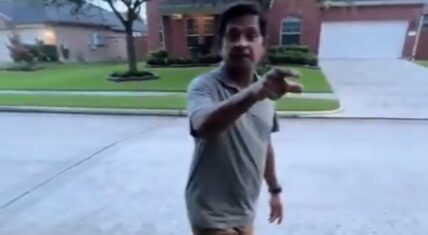 In Texas, a Black man recorded an Indian man harassing him in his own neighborhood. Despite the man's insistence that he lived in the area, the Indian man kept harassing him. At one point, he even threatened to call law enforcement.