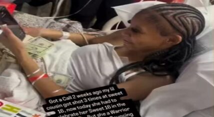 Earlier this month, a teenage girl got shot at her Sweet 16 in Brooklyn. The girl is in the hospital and it turns out that her cousin has a friend who called to check on her. Cardi B is friends with the girl's cousin and she gave her encouraging words.