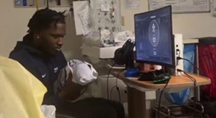 A new dad has owned the internet for reasons other than the obvious. While he was happy to welcome his child into the world, he was also playing his video game. He welcomed his child while he was playing and had his monitor hooked up.