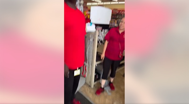 Family Dollar employee threatens customer with blade in Goldsboro, NC, telling him he could split his throat in argument over hygiene products [VIDEO]